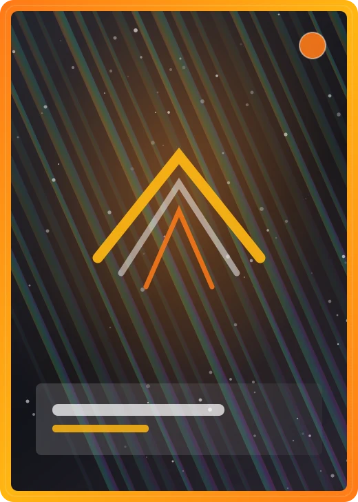 One card design shown in four parallel colourways — orange, gold, purple and green refractors